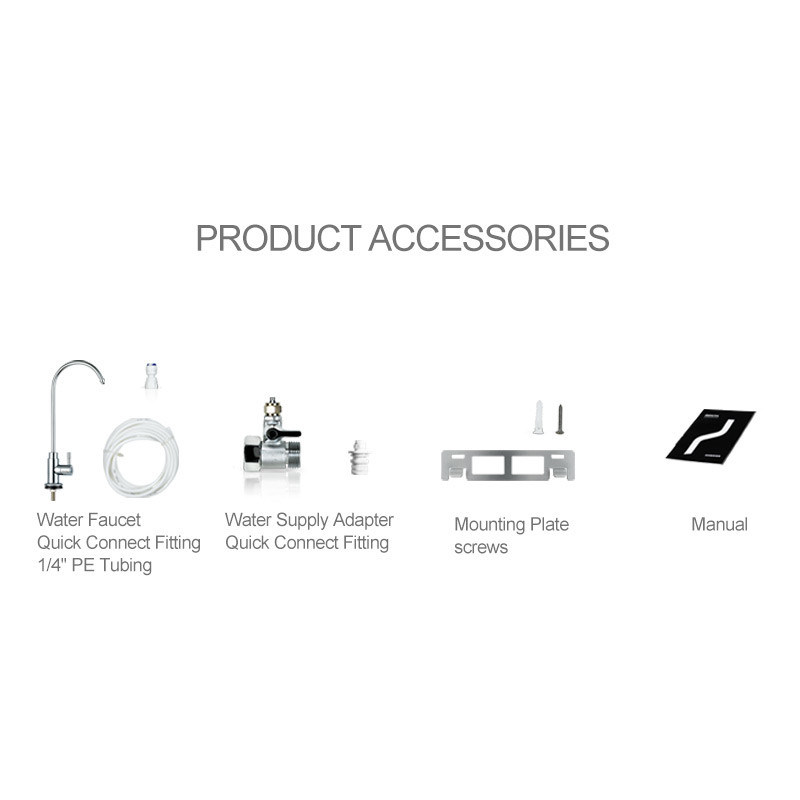 231X112X294mm Tap Water Filter System , Multipurpose Kitchen Sink Water Purifier