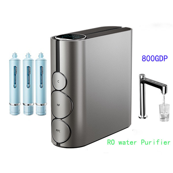 Silver Finish Ro Filter System 0.0001 Micron Filtration Accuracy