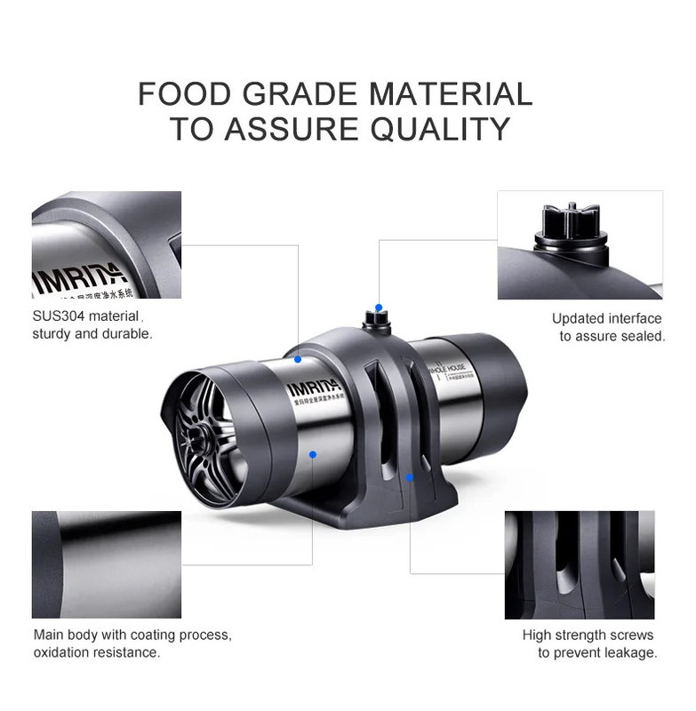 IMRITA Whole House Water Purifier Stainless Steel PAN UF Water Filtration System