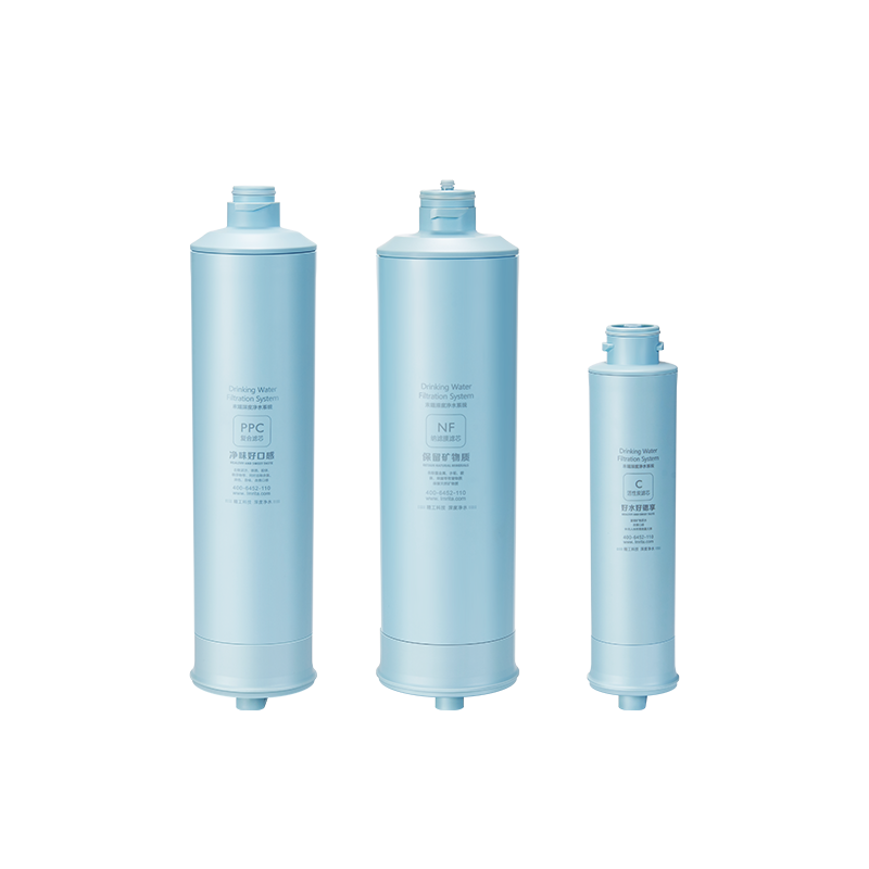 IMRITA Under Sink Reverse Osmosis Filter Cartridge Set With PPC Carbon RO Mineral Alkaline and Strontium Elements